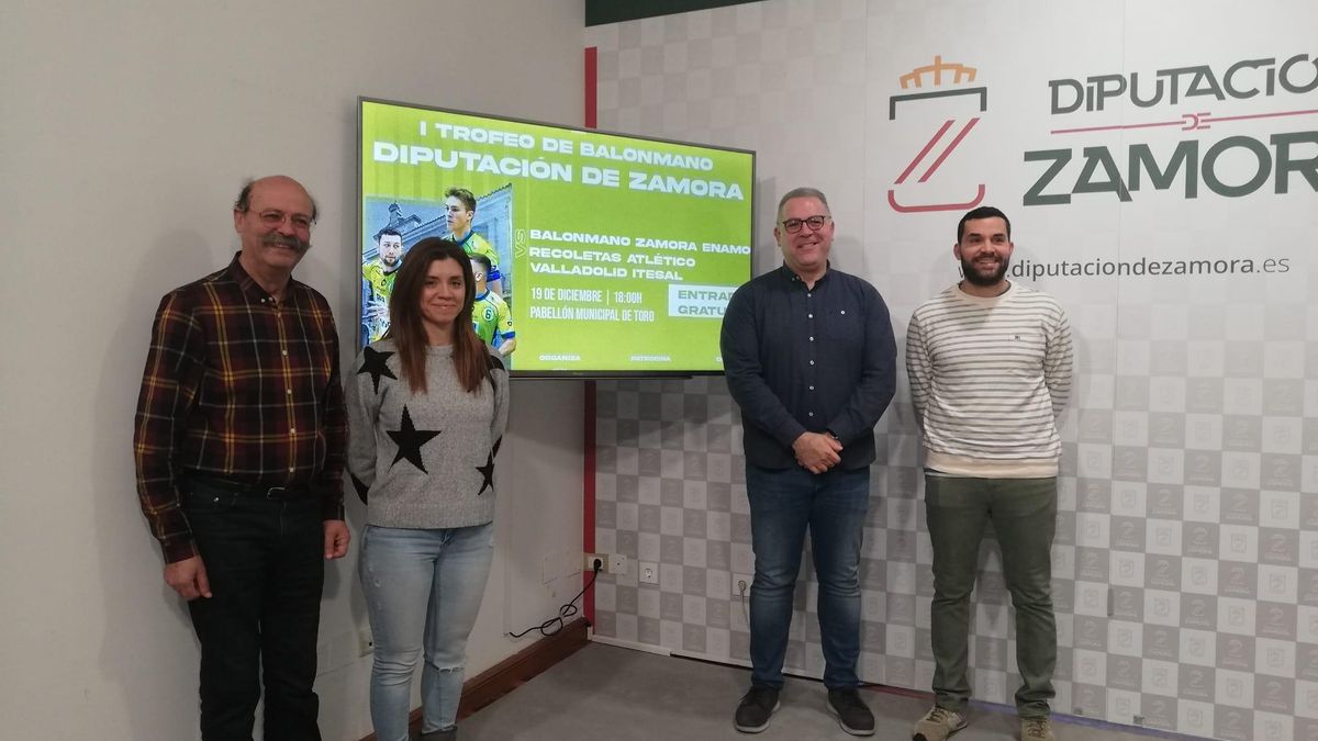 Presentación del Trofeo de Balonmano en la Diputación