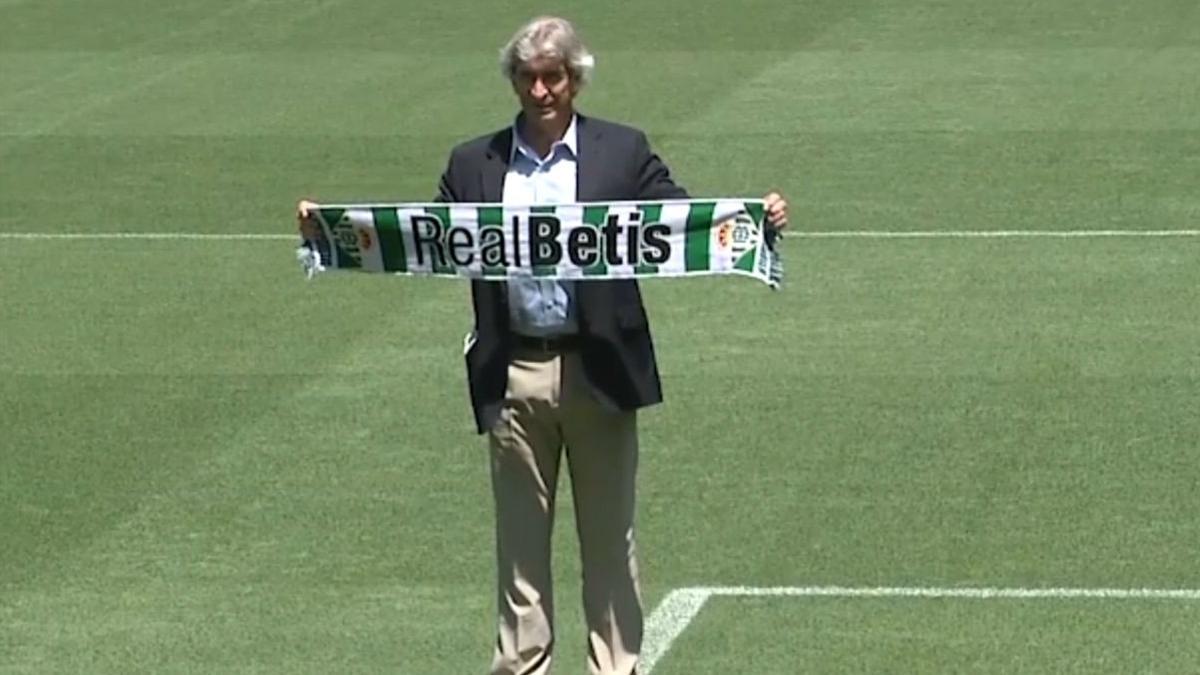 Manuel Pellegrini es presentado con el Betis