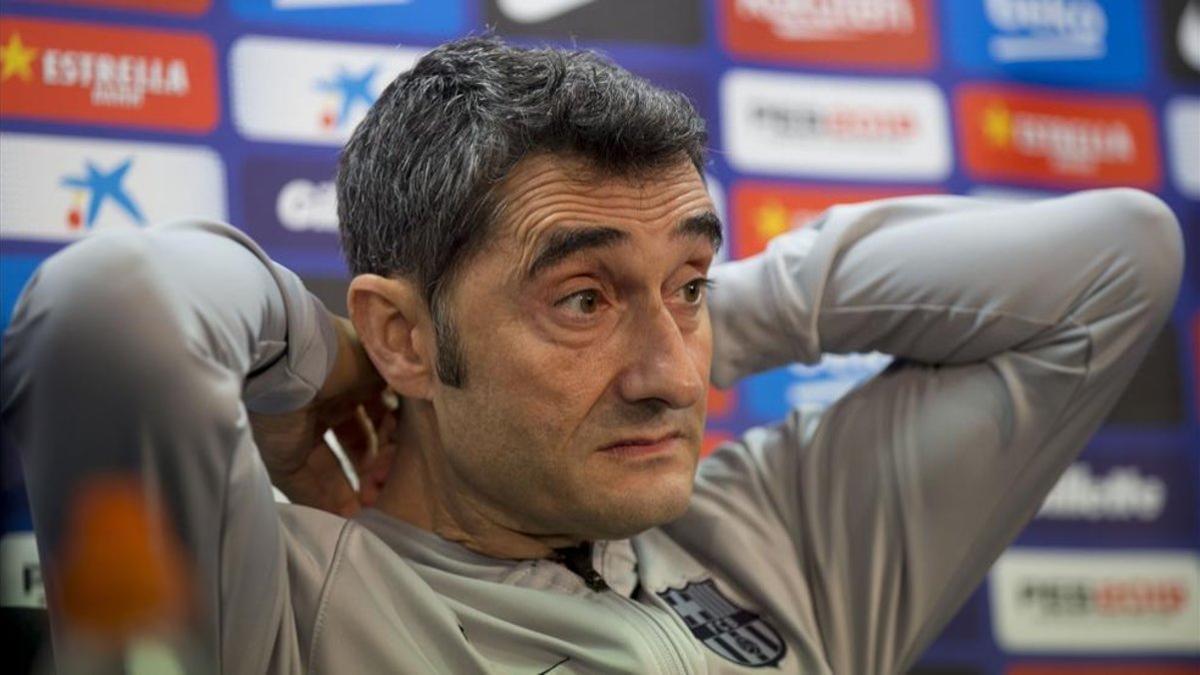 Valverde vuelve a comparecer en la sala de prensa