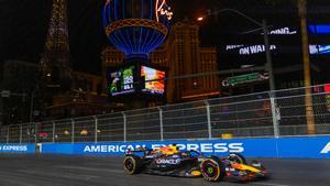 Max Verstappen , durante los segundos libres en Las Vegas