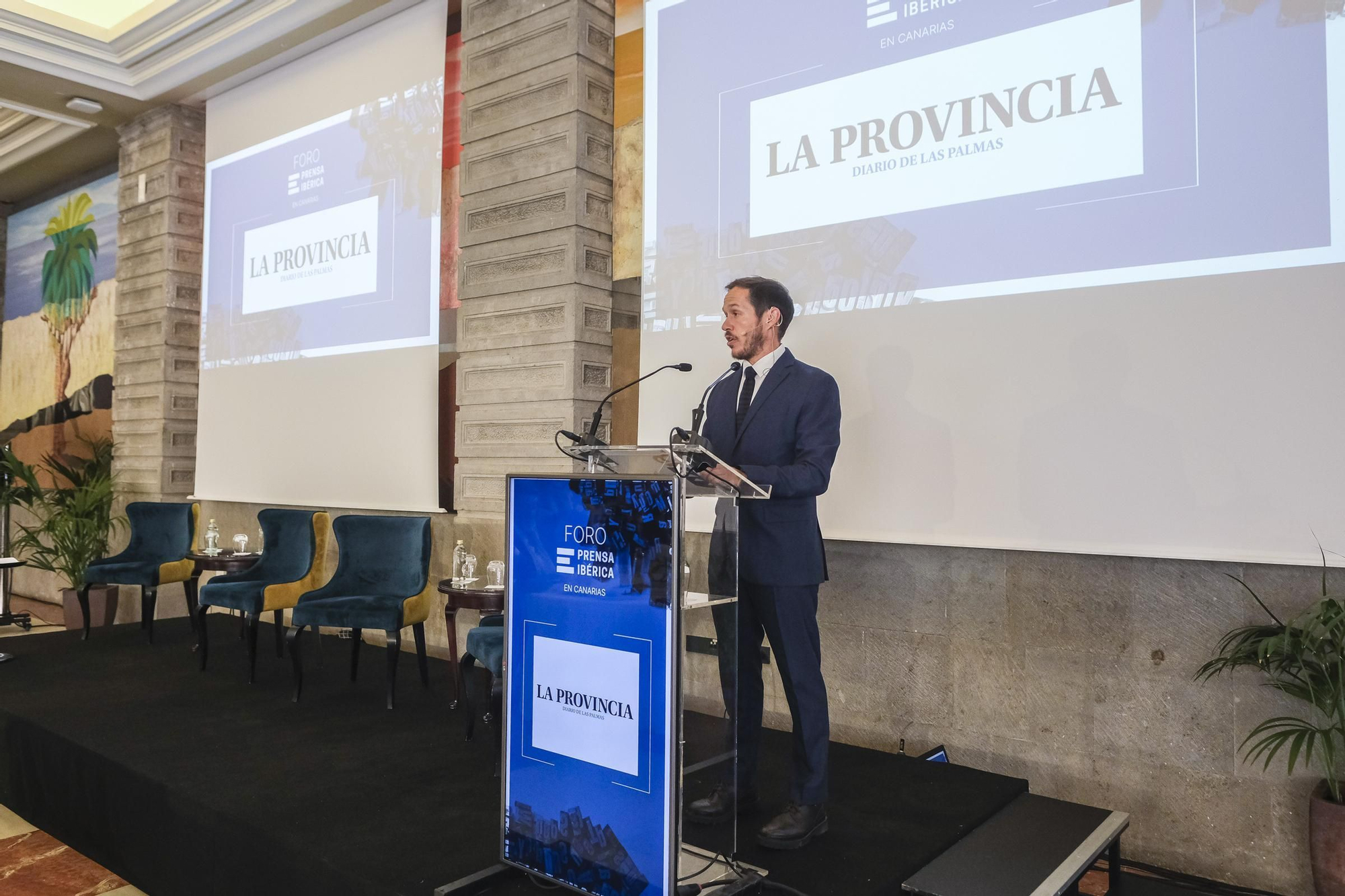 Foro Cambio Climático, con la presencia del consejero de Transición Ecológica del Gobierno de Canarias, Mariano Hernández Zapata. 