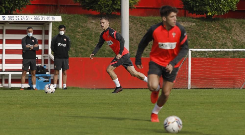 Entrenamiento del Sporting en Mareo.