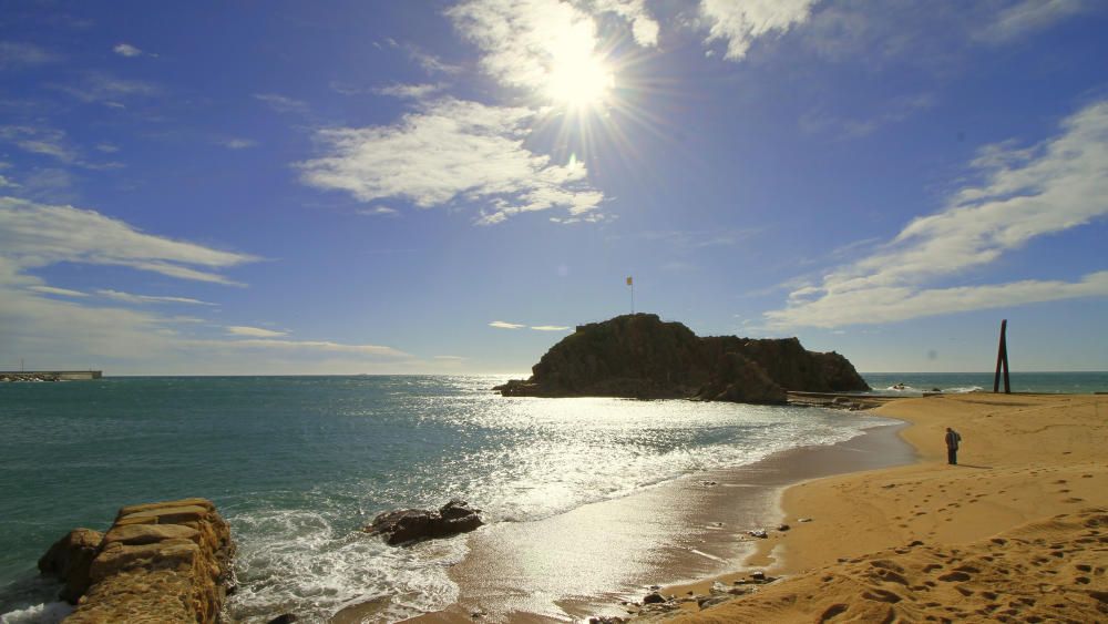 Les platges de Blanes després del temporal