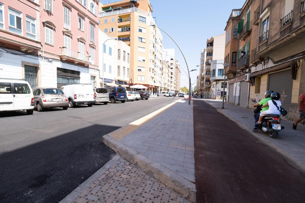 Las fotos de la renovación de la calle General Ricardo Ortega de Palma