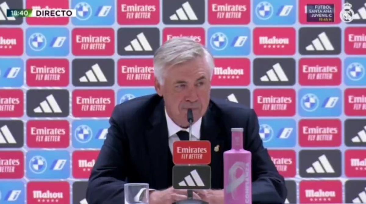 Ancelotti: El Real Madrid está jugando bien al fútbol, a veces las críticas son bienvenidas, así que muchas gracias a vosotros por las críticas