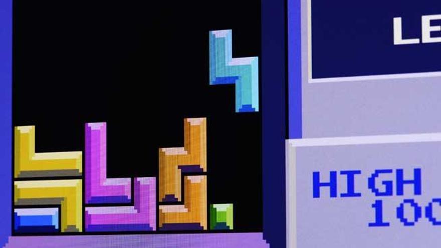 Imagen de una partida de Tetris.