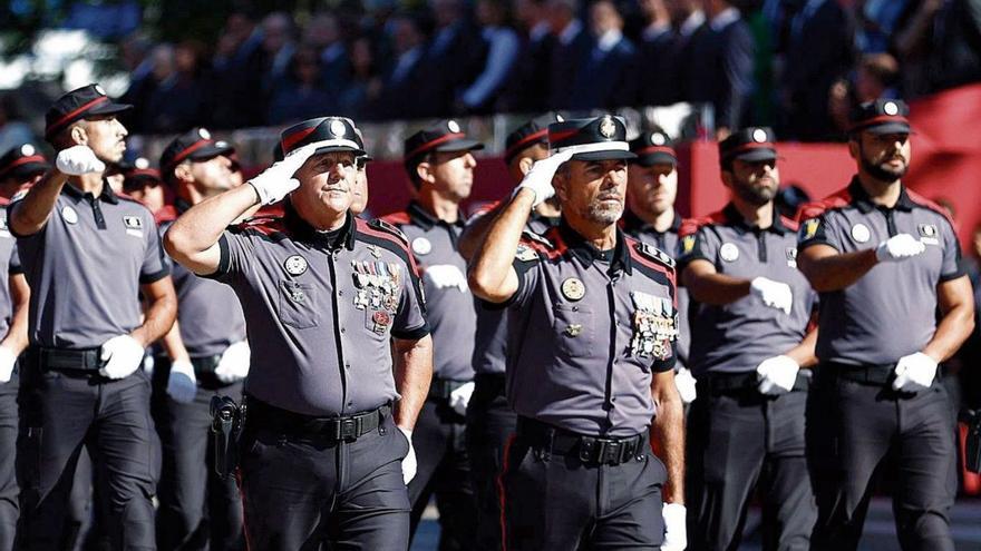 Miembros del Cuerpo General de la Policía Canaria.