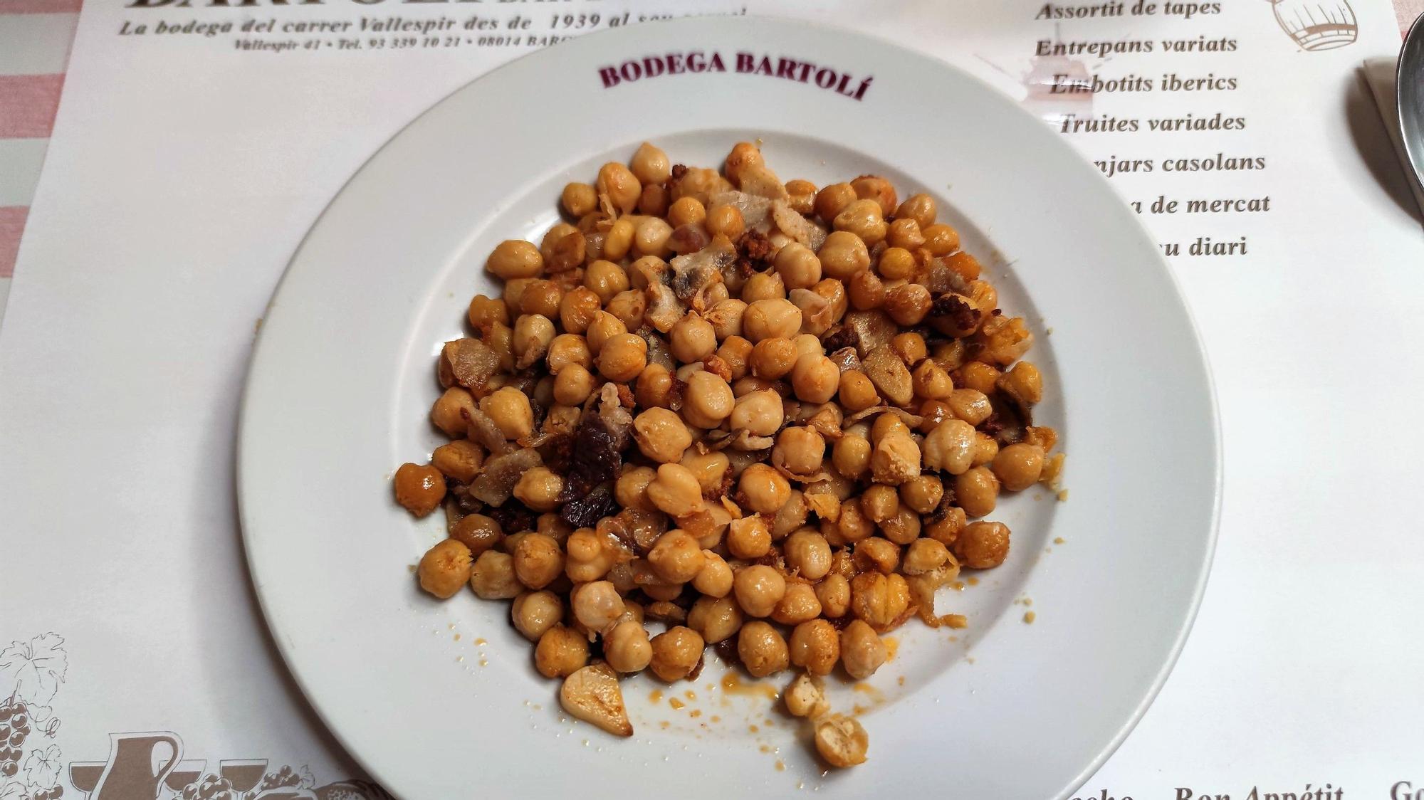 Garbanzos del Bar-Bodega Bartolí