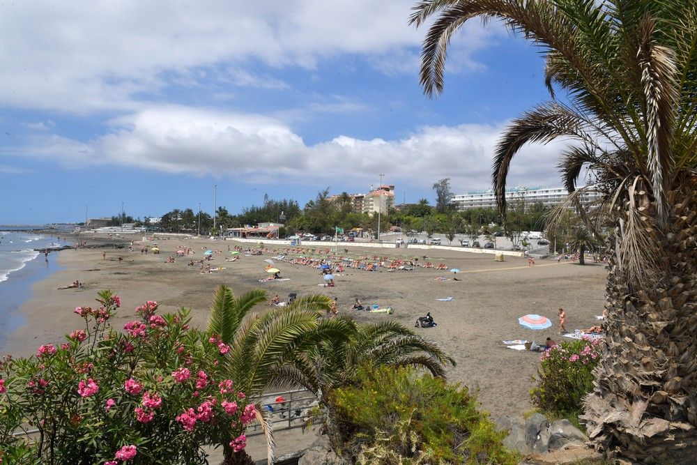 Playa de San Agustín, en San Bartolomé de Tirajana