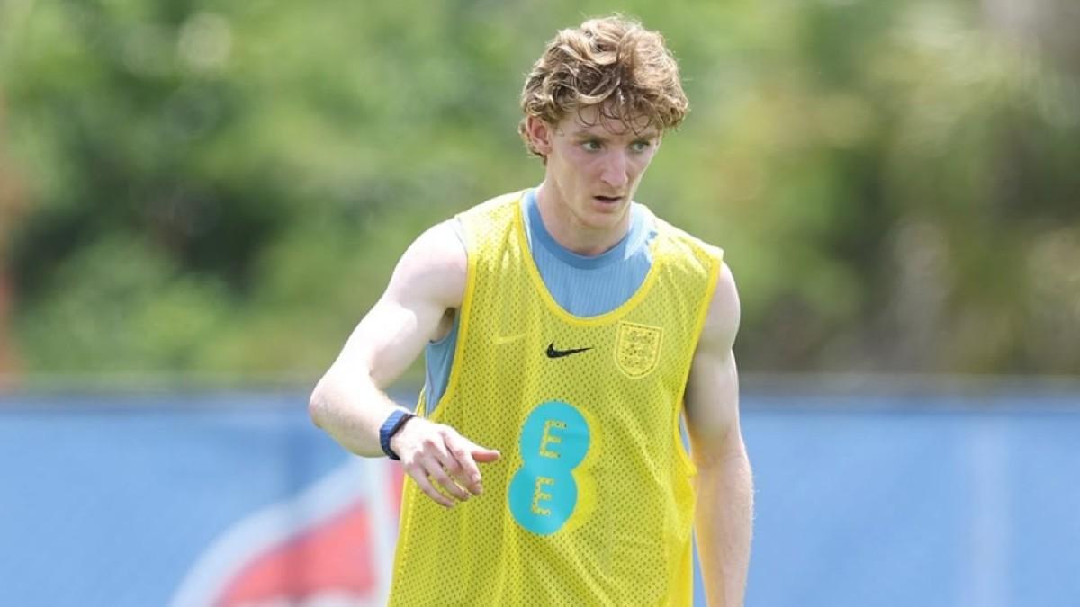 Gordon, en la sesión con Inglaterra