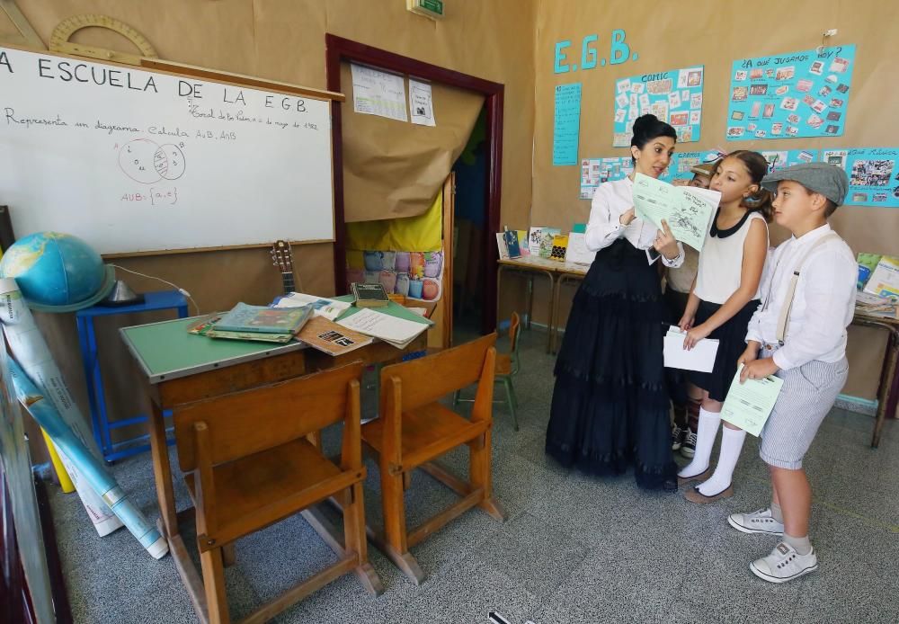 Recreación de una escuela franquista