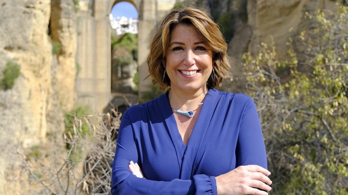 Susana Díaz, en el Tajo de Ronda.