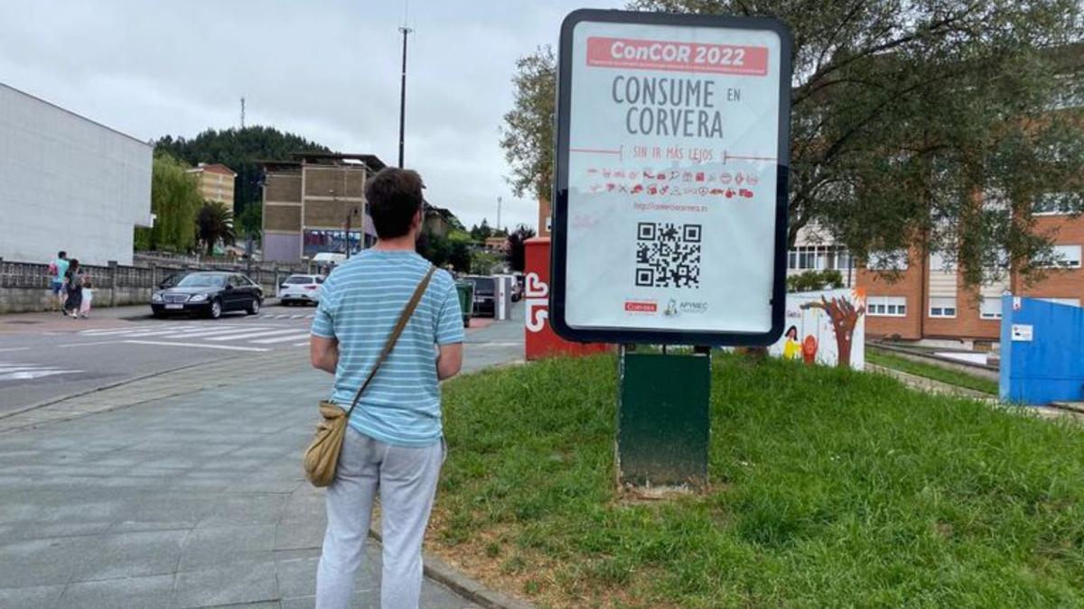 Uno de los carteles promocionales de la campaña “ConCOR-Consume en Corvera”. | 