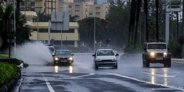 Domingo de lluvias en Gran Canaria por el paso de la tormenta 'Hermine'