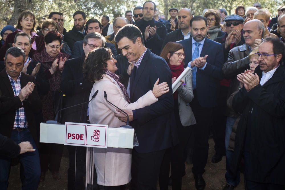 Un acto en memoria de los represaliados por el franquismo en el cementerio de Paterna, diciembre de 2017.