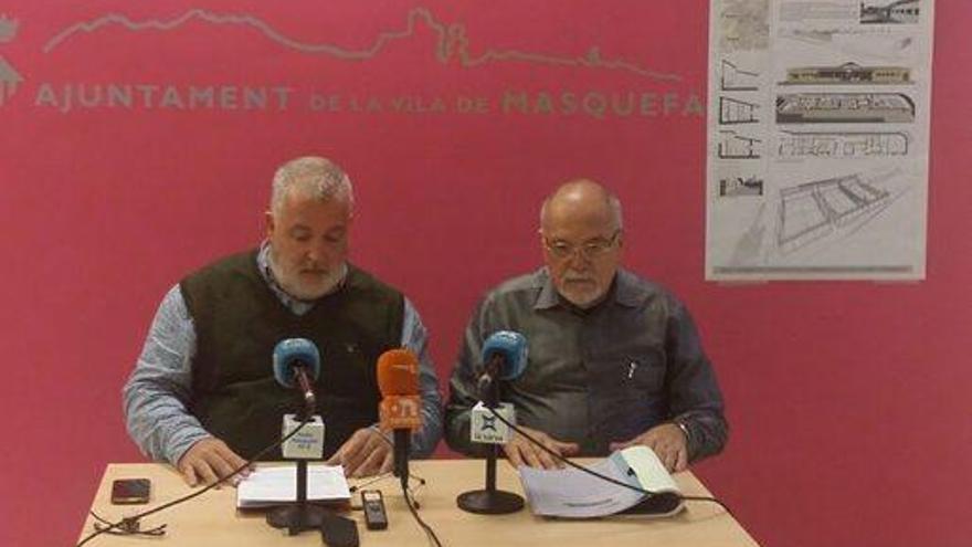 L&#039;alcalde Xavier Boquete amb el president de l&#039;Alzina, Manuel Ferrer