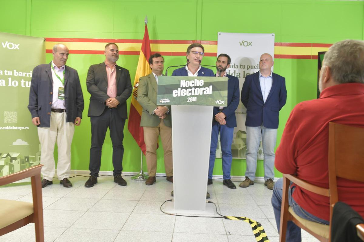 Noche electoral en la sede de Vox