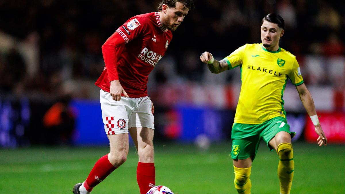 Borja Sainz, en el duelo ante el Bristol City