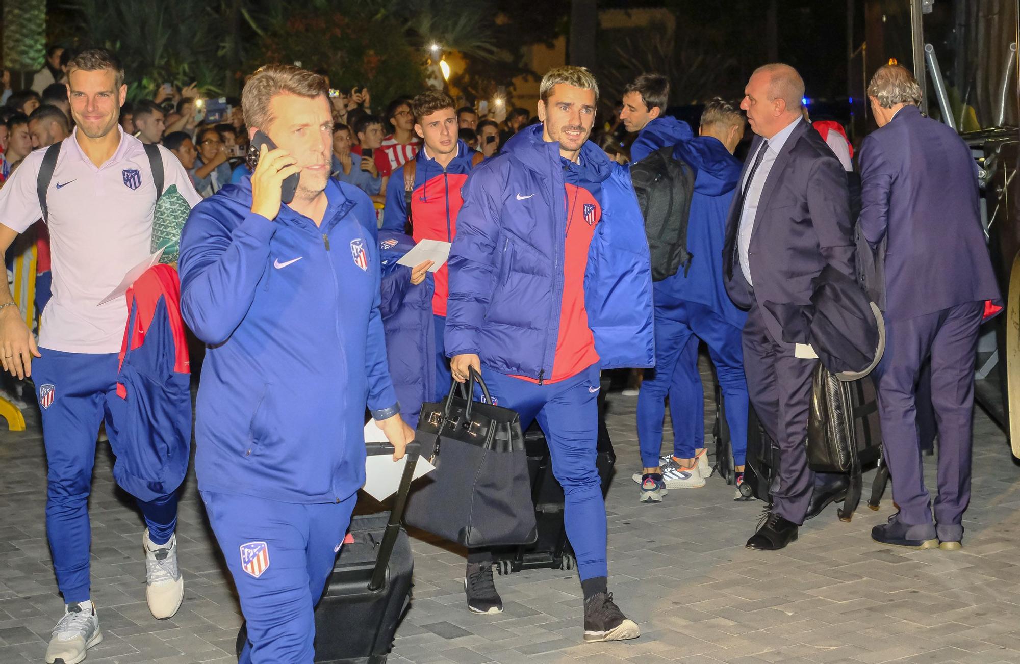 Llegada del Atlético de Madrid a Gran Canaria