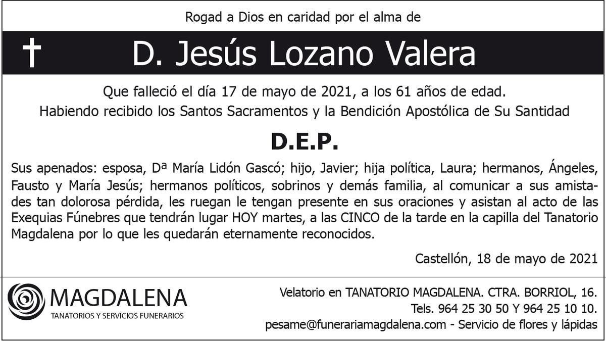 D. Jesús Lozano Valera