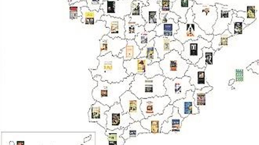 Un viaje literario a través de las provincias de España