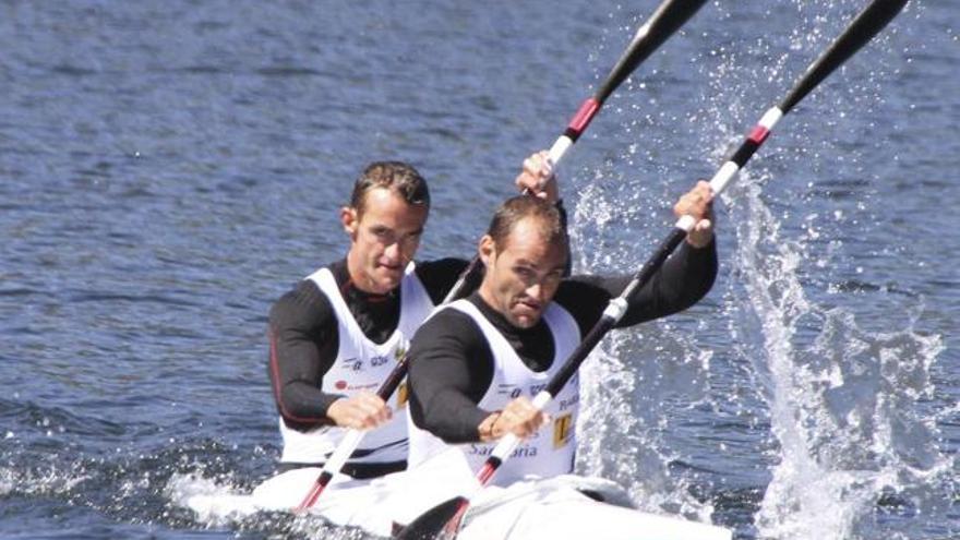 Carlos y Andrés Del Teso en plena acción.