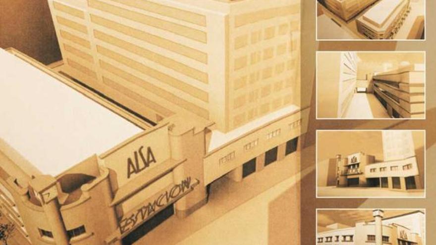 Diferentes detalles de la maqueta que recrea la transformación de la estación de Alsa en una manzana residencial.