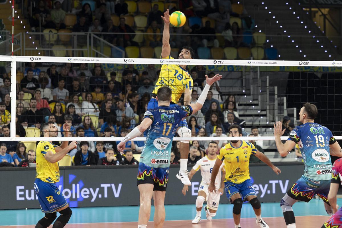 Ida de los cuartos de la CEV Champions League: Guaguas - Perugia