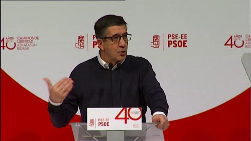 Patxi López: "Vamos a ser capaces de reconstruir el mejor PSOE"