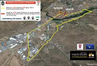 Cierre de calles al tráfico en Plasencia, por la Vuelta Ciclista a Extremadura