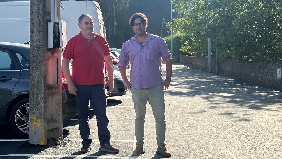 Enrique Riestra y Miguel Ángel Alonso en Lledías
