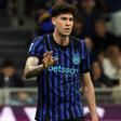 Alessandro Bastoni durante un partido con el Inter de Milán