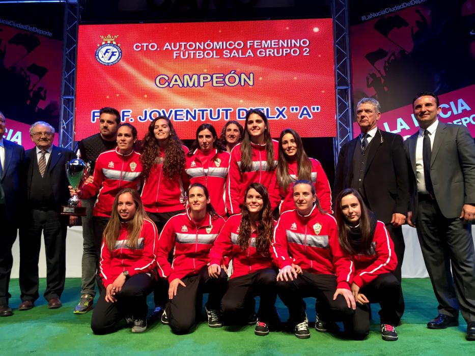 Más de 3.000 personas se reunieron en la Gala Anual de Fútbol Provincial celebrada ayer en La Nucía