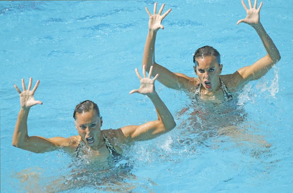 El ejercicio de Gemma Mengual y Ona Carbonell en su debut en Río.