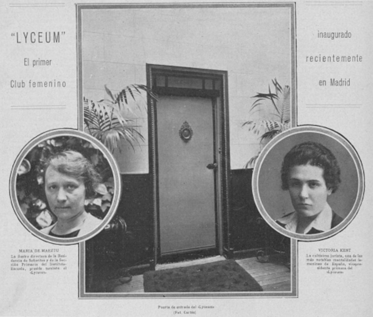 Inaugurado en 1926 bajo el modelo europeo, el Lyceum Club de Madrid desarrolló una destacada trayectoria cultural hasta su clausura en 1939 por el fin de la Guerra Civil