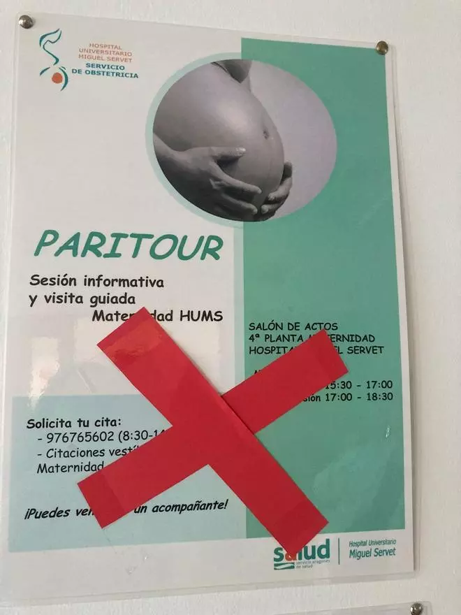 Afectadas por la suspensión del paritour del Servet: "Ver los espacios antes del parto ayuda mucho a reducir el estrés"
