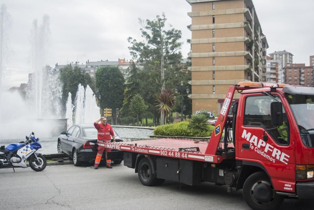 Accidente en la plaza Castilla