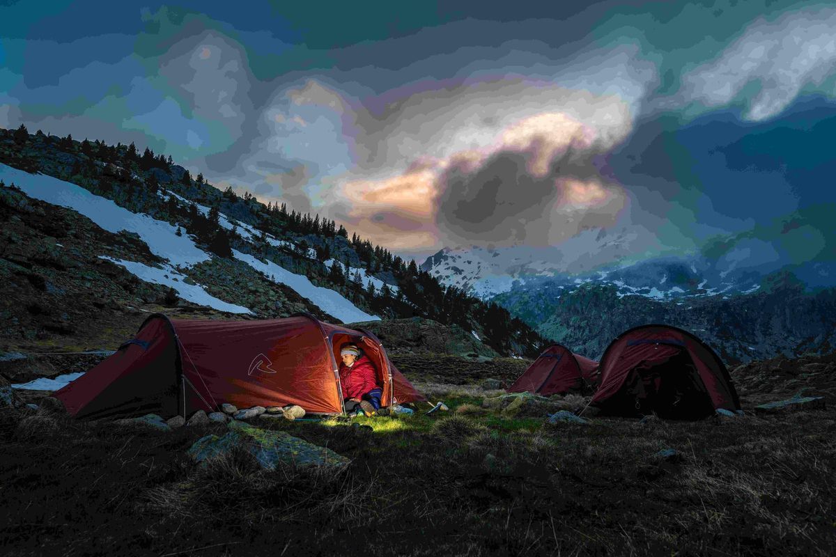Puesto de obsevación en el Pirineo.
