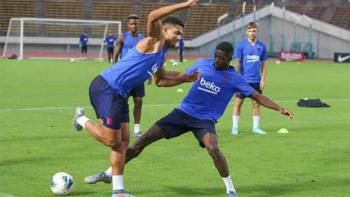 Araujo se entrenó con el primer equipo