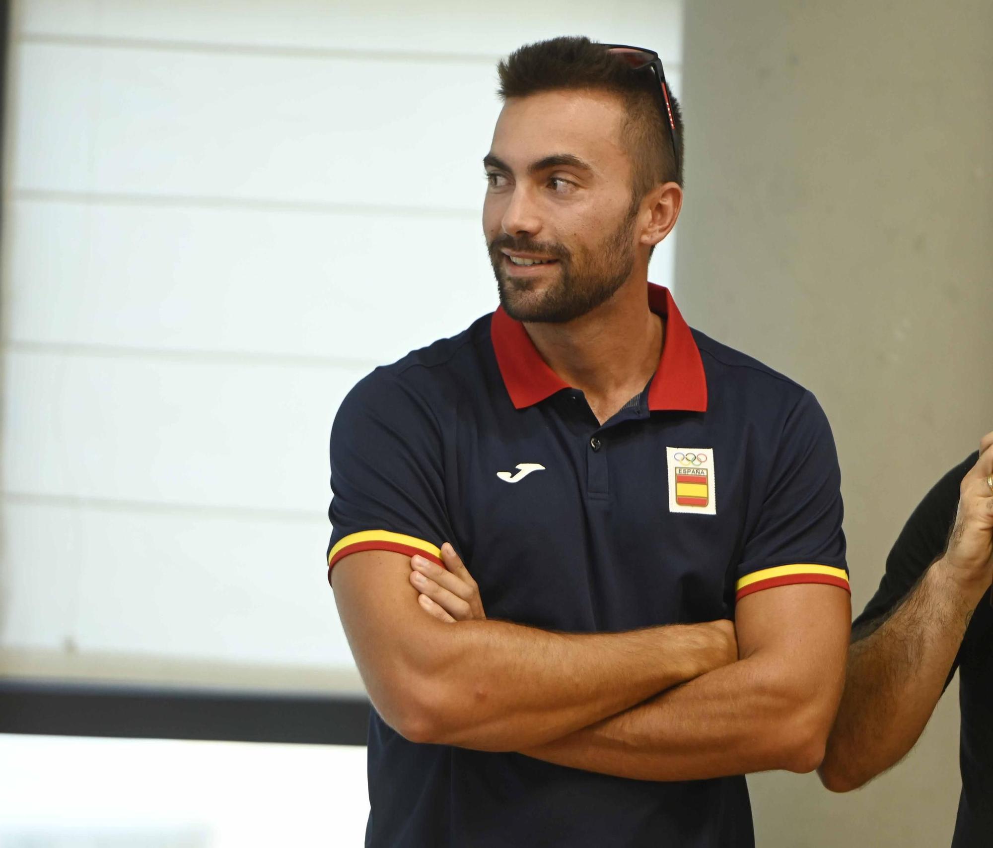 Moaña recibe entre aplausos a su olímpico Rodrigo Conde