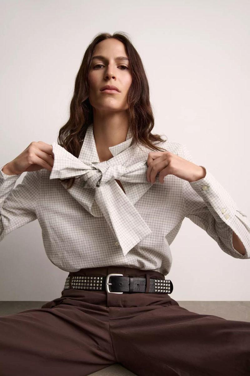 Camisas Zara Printed Satin Mujer Multicolor Y Camisa De Satinado