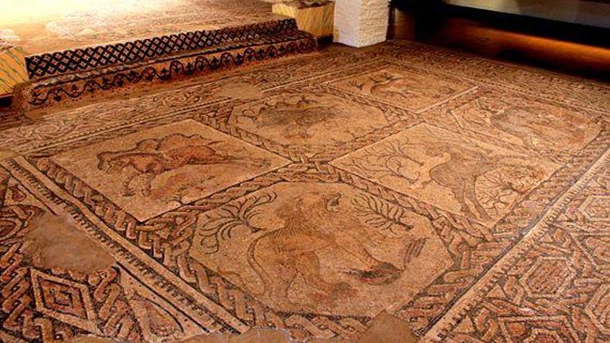 El Museo de Teruel comienza la restauración del mosaico de Calanda