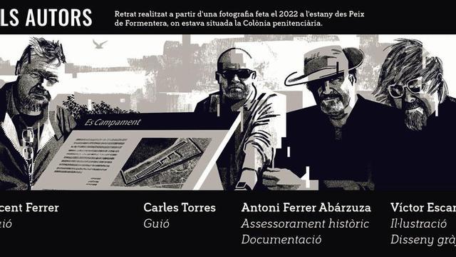 Ilustración realizada por Víctor Escandell a partir de una fotografía tomada en el lugar donde se levantaba es Campament.  | VÍCTOR ESCANDELL