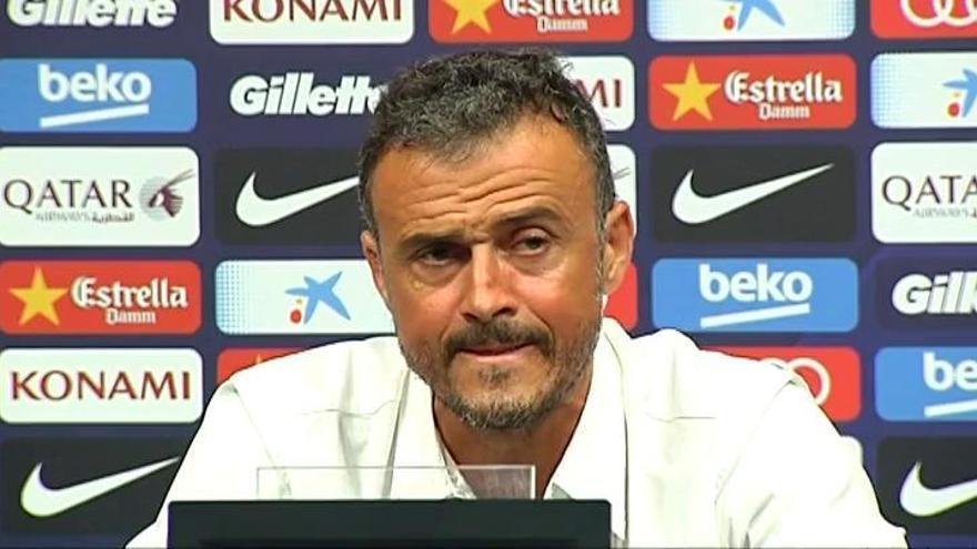 Luis Enrique: "No hemos fluido en ataque"