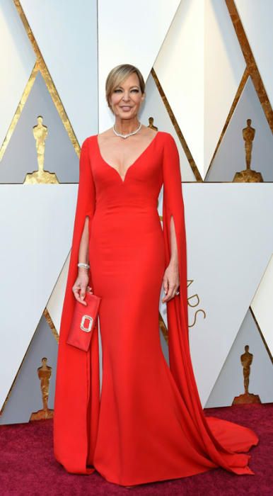 Allison Jannney,en la alfombra roja de los Oscars