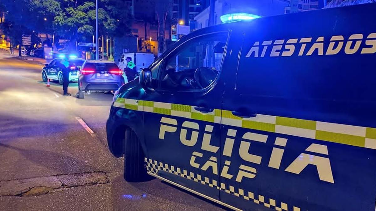Imagen de archivo de una intervención policial en Calp
