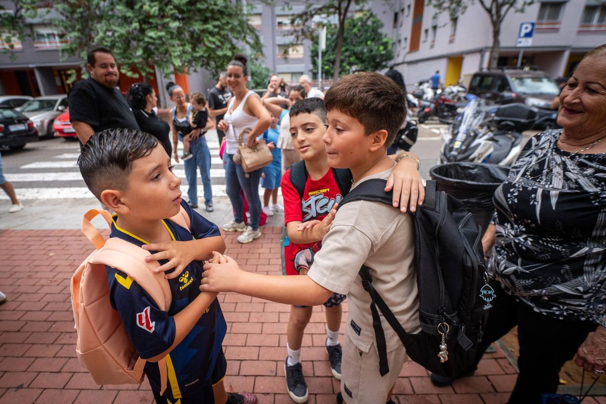 Vuelta al cole en el Institut Escola Canyelles de Barcelona