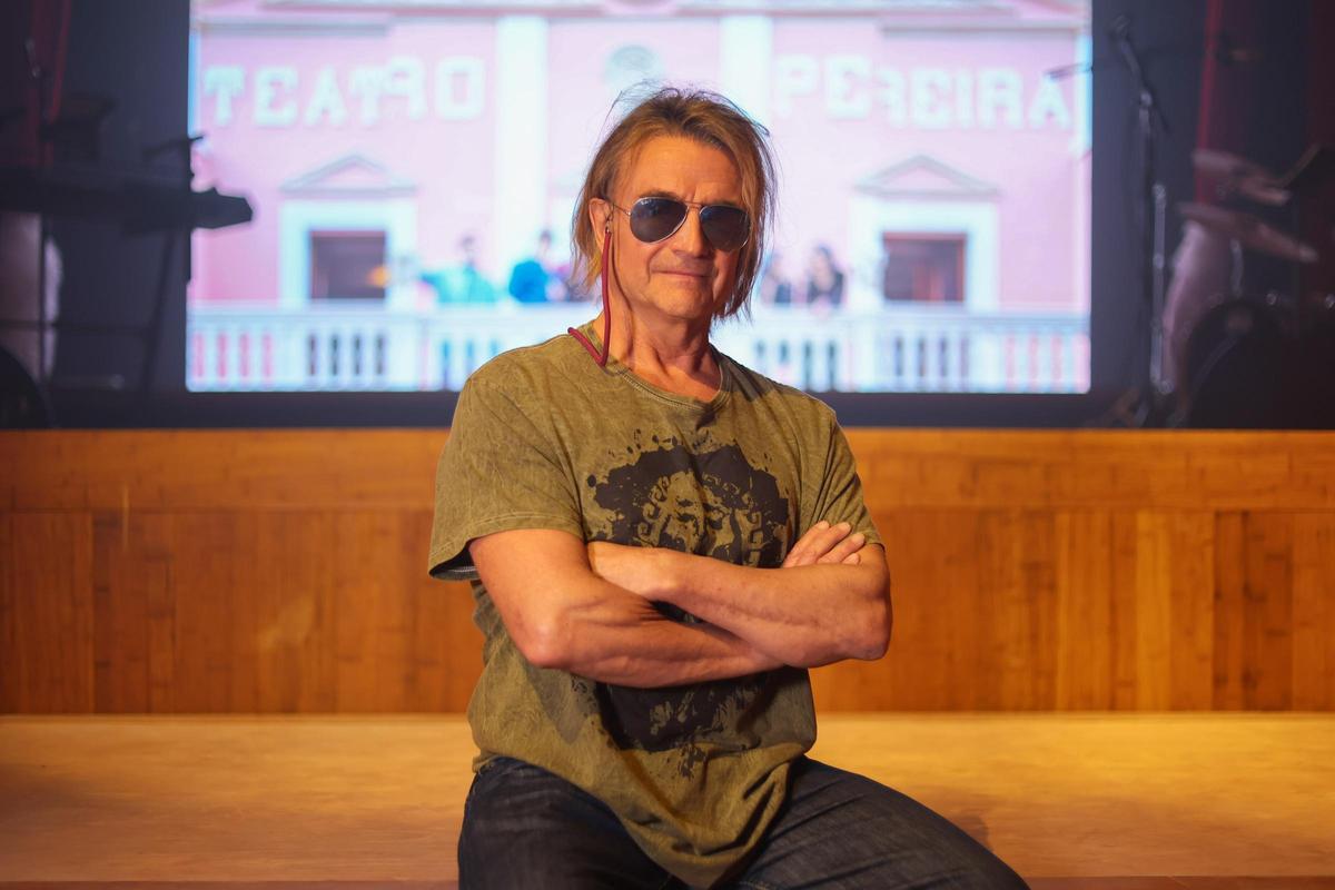 Nacho Cano en el interior del Teatro Pereya el verano pasado.
