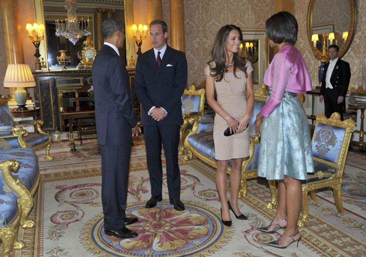 Junto al matrimonio Obama