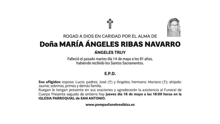 Esquela María Ángeles Ribas Navarro